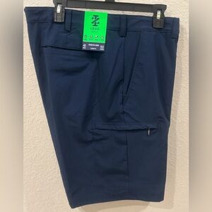 Men's Izod Golf Shorts Swingflex Stretch Quick Dry UPF-50 Breathable Navy Sz: 42